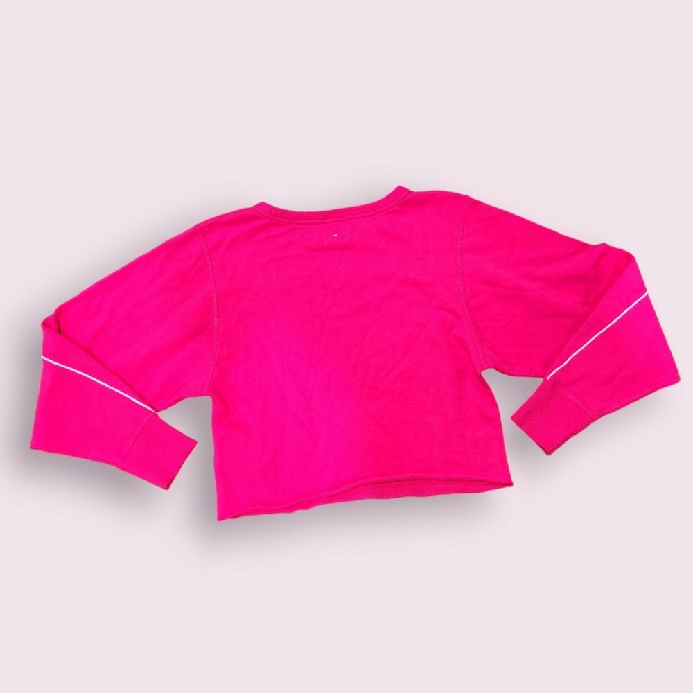 Rag & Bone Bright Rose Script Logo Cropped Pullov… - image 2